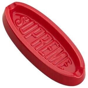 Supreme Oval Tray Blk OS Melamine Serving Display Home Accessory SS26